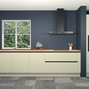 Magnolia hoogglans greeploze keuken Elzas 40438