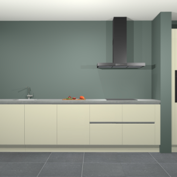 Magnolia hoogglans greeploze keuken Elzas 40441