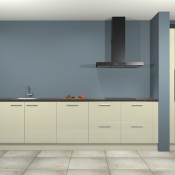 Magnolia hoogglans keuken Elzas 40445