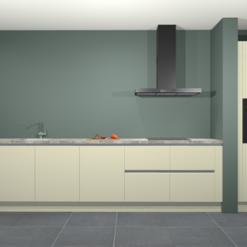 Magnolia hoogglans greeploze keuken Elzas 40453