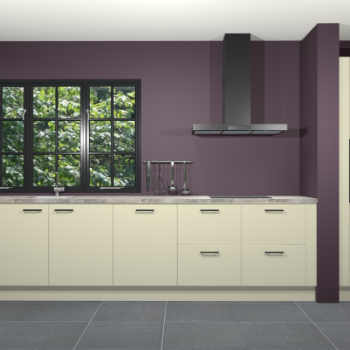 Magnolia hoogglans keuken Elzas 40455