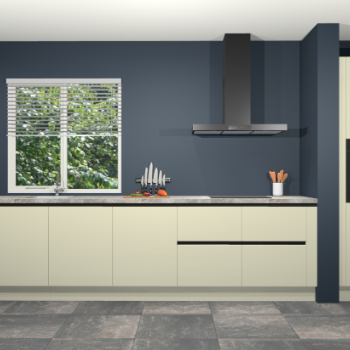 Magnolia hoogglans greeploze keuken Elzas 40456