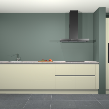 Magnolia hoogglans greeploze keuken Elzas 40459