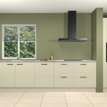 Magnolia hoogglans keuken Elzas 40460