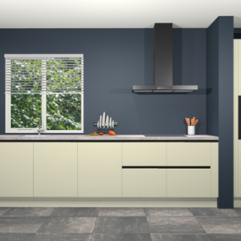 Magnolia hoogglans greeploze keuken Elzas 40462