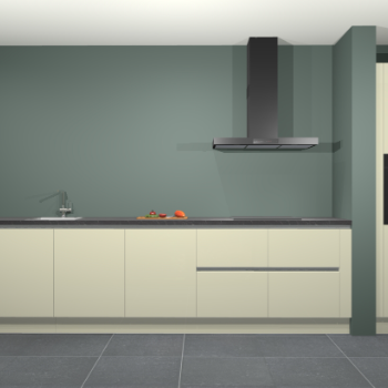 Magnolia hoogglans greeploze keuken Elzas 40465