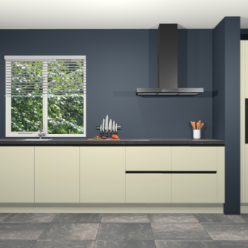 Magnolia hoogglans greeploze keuken Elzas 40468