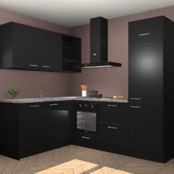 Zwarte keuken Split 22019