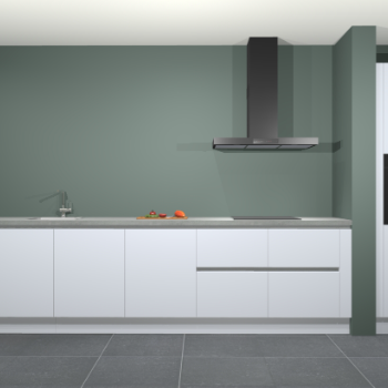 Sneeuwwitte greeploze keuken Elzas 40489