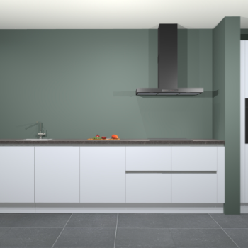 Sneeuwwitte greeploze keuken Elzas 40495