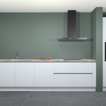 Sneeuwwitte greeploze keuken Elzas 40501