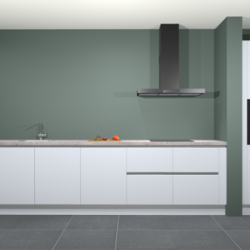 Sneeuwwitte greeploze keuken Elzas 40507