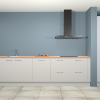 Zijdegrijze keuken Elzas 40519