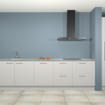 Zijdegrijze keuken Elzas 40525