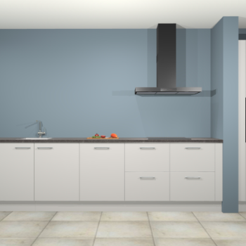 Zijdegrijze keuken Elzas 40531