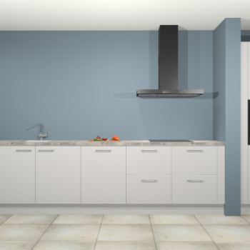 Zijdegrijze keuken Elzas 40537