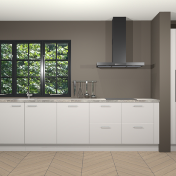 Zijdegrijze keuken Elzas 40538