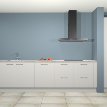 Zijdegrijze keuken Elzas 40543