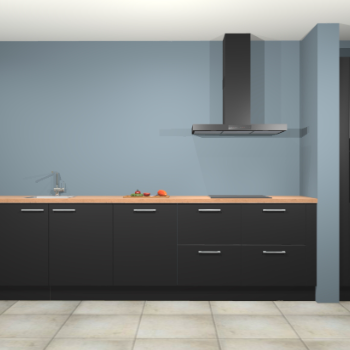 Zwarte keuken Elzas 40595