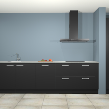 Zwarte keuken Elzas 40602