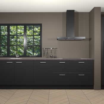 Zwarte keuken Elzas 40609