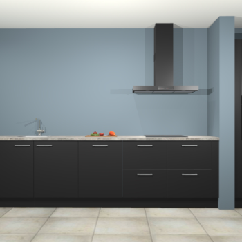 Zwarte keuken Elzas 40614