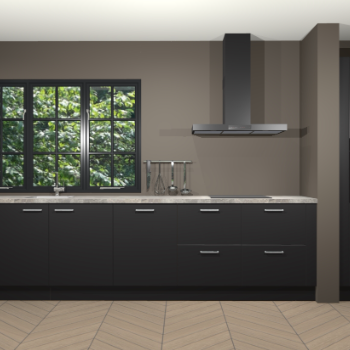 Zwarte keuken Elzas 40615