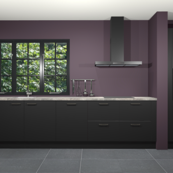 Zwarte keuken Elzas 40618