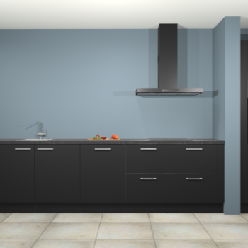 Zwarte keuken Elzas 40626