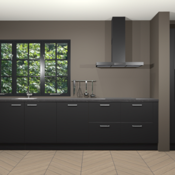 Zwarte keuken Elzas 40627