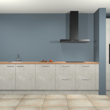 Beton opaal keuken Elzas 40634