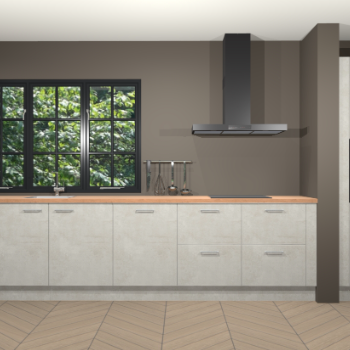 Beton opaal keuken Elzas 40635