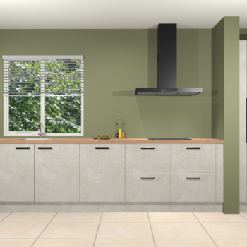 Beton opaal keuken Elzas 40637