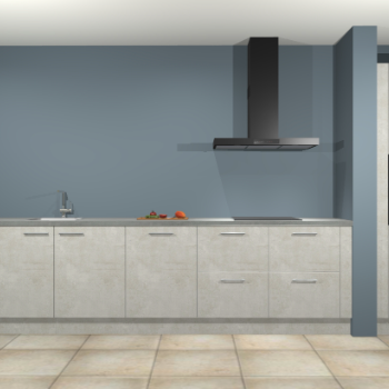 Beton opaal keuken Elzas 40641