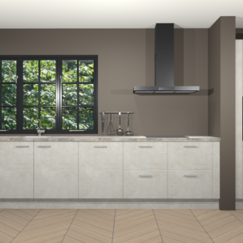 Beton opaal keuken Elzas 40654
