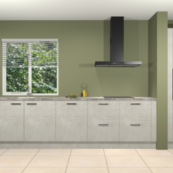 Beton opaal keuken Elzas 40656