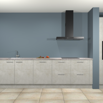 Beton opaal keuken Elzas 40659