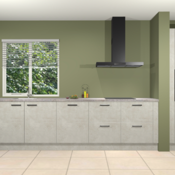 Beton opaal keuken Elzas 40662