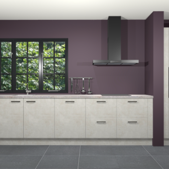 Beton opaal keuken Elzas 40663