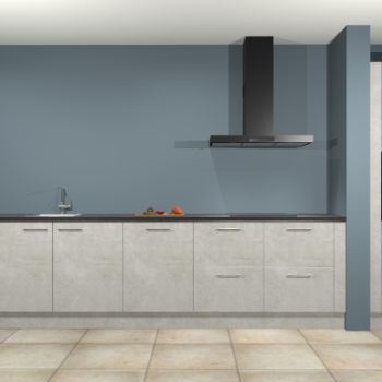 Beton opaal keuken Elzas 40665