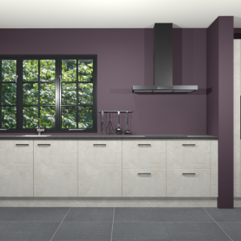 Beton opaal keuken Elzas 40669