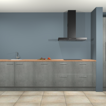 Beton parelgrijs keuken Elzas 40673