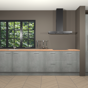 Beton parelgrijs keuken Elzas 40674