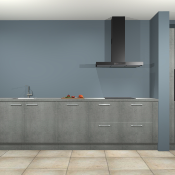 Beton parelgrijs keuken Elzas 40682