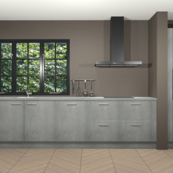 Beton parelgrijs keuken Elzas 40683