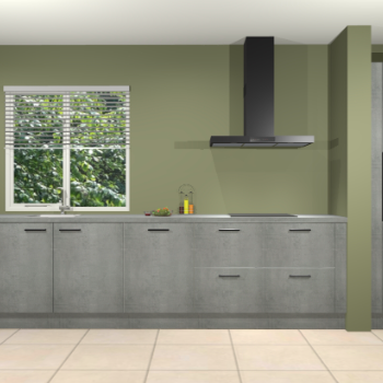 Beton parelgrijs keuken Elzas 40685