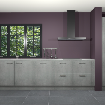 Beton parelgrijs keuken Elzas 40686