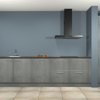 Beton parelgrijs keuken Elzas 40688