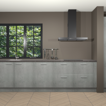 Beton parelgrijs keuken Elzas 40689