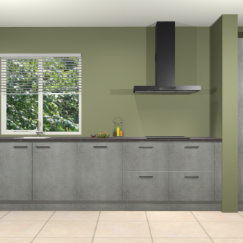 Beton parelgrijs keuken Elzas 40691